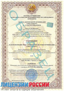 Образец разрешение Воскресенское Сертификат ISO 13485